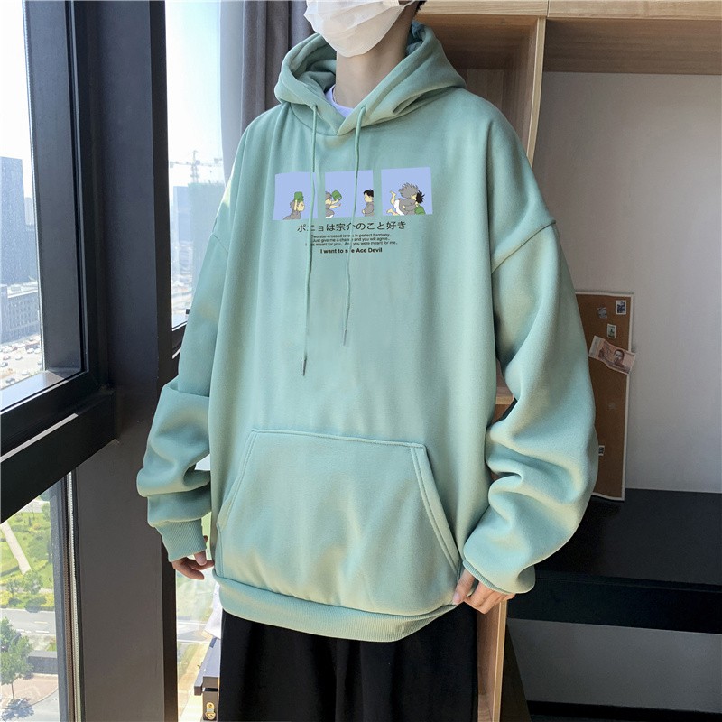 Áo Hoodies Oversize Tay Dài Phong Cách Harajuku # Y23