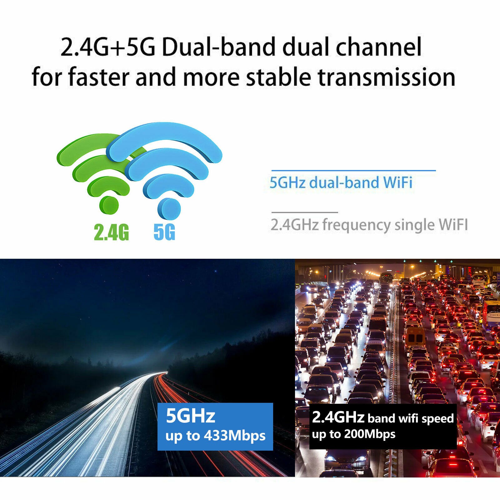 Usb Wifi Không Dây 5g / 2.5g Bluetooth 4.2 Dual Band Ac 600mbpsyoubo | BigBuy360 - bigbuy360.vn