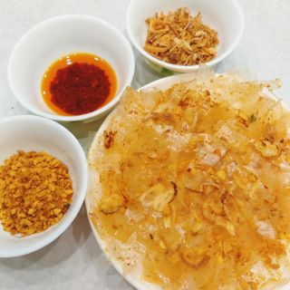 100g bánh tráng trộn hành phi, tỏi phi ( ăn chay được)