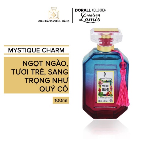 Nước hoa Dubai chính hãng dành cho nữ Dorall Collection MYSTIQUE CHARM ngọt ngào, tươi trẻ và sang trọng 100ml