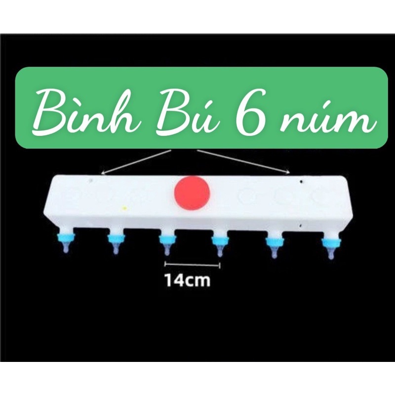 Bình Bú Sữa heo con 6 núm dài 0,8m