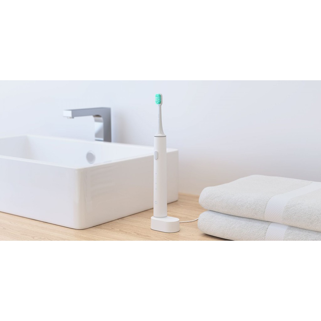 Bàn chải đánh răng điện thông minh & Đầu chải thay thế Xiaomi Mijia Ultrasonic T500 kết nối app Mihome - Minh Tín Shop