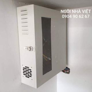 Vỏ Tủ sắt sơn tĩnh điện đựng đầu ghi hình camera hoặc thi công hệ thống điện, kích thước: 45x38x12cm