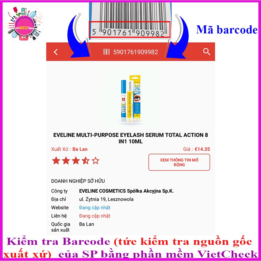 Huyết Thanh Dưỡng Mi EVELINE 8 IN 1 Lash Therapy 10ml | BigBuy360 - bigbuy360.vn