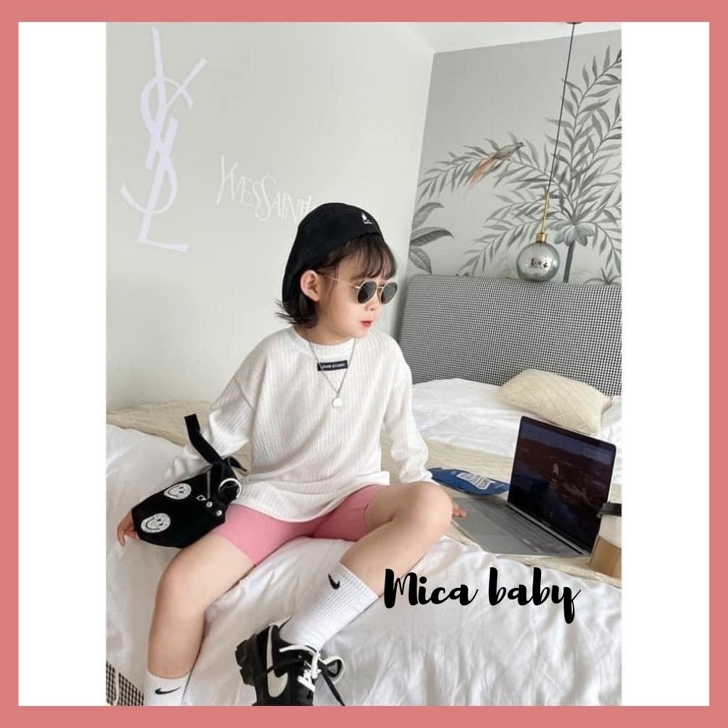 Quần legging bé gái, quần legging đùi màu trơn đáng yêu cho bé Mica baby QA27