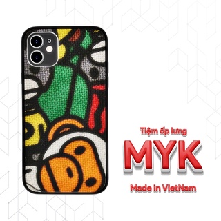 Ốp lưng BABY MILO nền len sắc màu cho Iphone 5 6 7 8 Plus 11 12 Pro Max X Xr BAPPOD00204