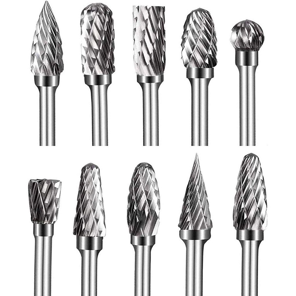 Bộ Mũi Phay Taro1 Chuôi 1 / 8 &quot;Cắt Đôi Chuyên Dụng