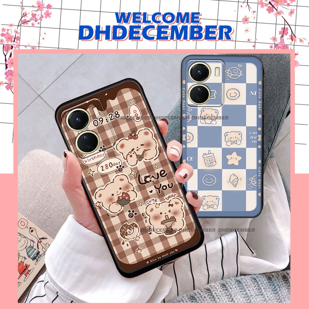 Ốp lưng Vivo Y16 2022 - BẢO VỆ CAMERA in hình 3D GẤU cute be@r, soda, happy day cực hot ,thời thượng