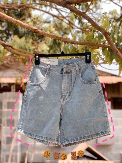 Quần short ngố jeans Style ulzzang siêu đẹp ạ
