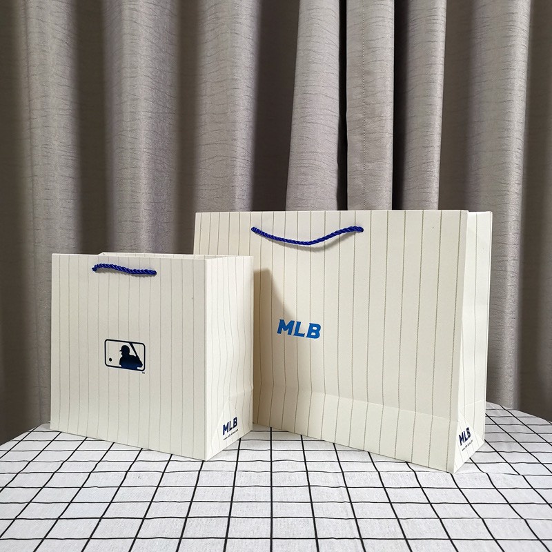 Túi giấy MLB chính hãng size 25x12x20cm và 40x35x10
