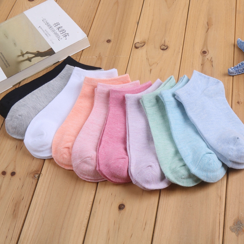 Vớ cotton cổ ngắn thiết kế dễ thương cho nữ