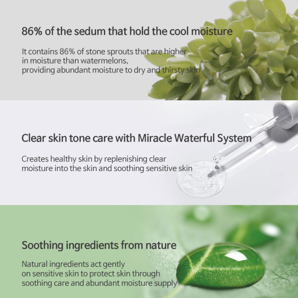 Serum Dưỡng Da Mặt HUECALM Waterful Calming Serum 50ml / VEGAN