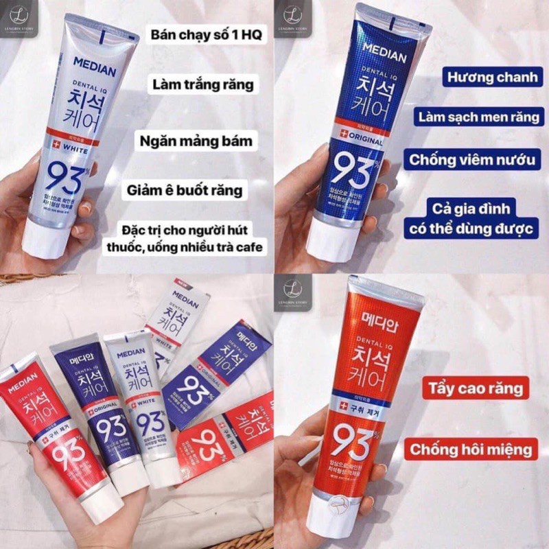 Kem đánh răng Median 93% Toothpaste Hàn Quốc 120g