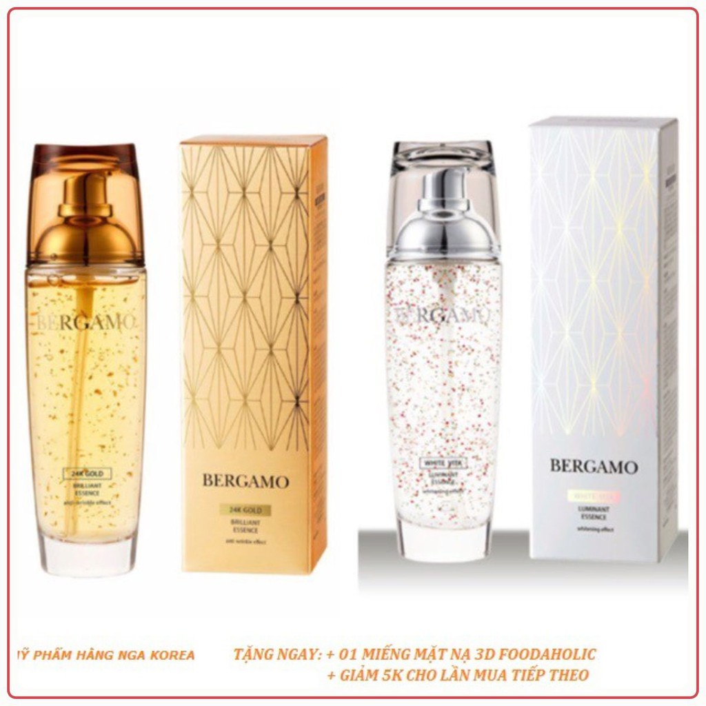 SERUM BERGAMO -Tinh chất dưỡng trắng da Bergamo 24K Gold Brilliant Essence 110ml