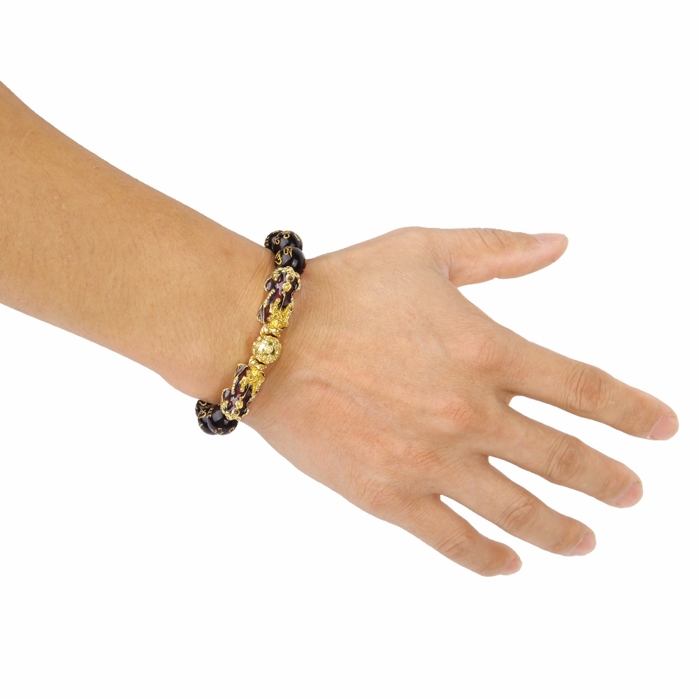 Vòng đeo tay chuỗi hạt đá núi lửa mang lại sự may mắn dành cho cả nam và nữ