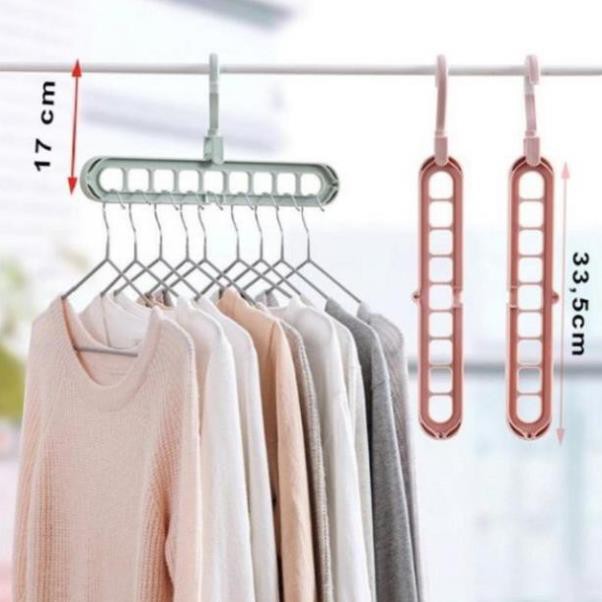 Mắc Treo Quần Áo 9 Lỗ Đa Năng - HV Store 380