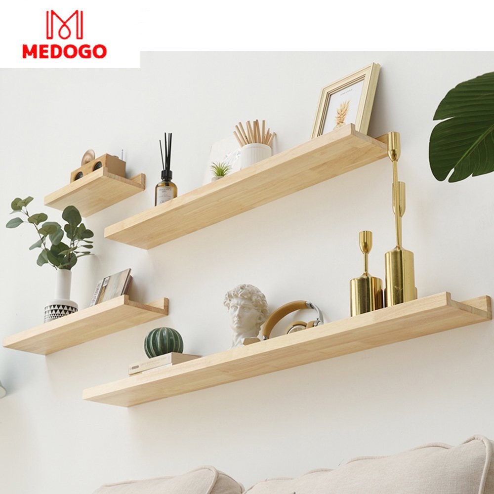 Kệ gỗ MEDOGO treo tường cải tiến,kệ gỗ trang trí