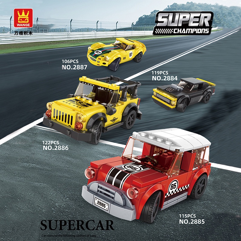 Đồ Chơi Lắp Ráp Xe Đua Công Thức 2870-87 Vui Nhộn Cho Bé
