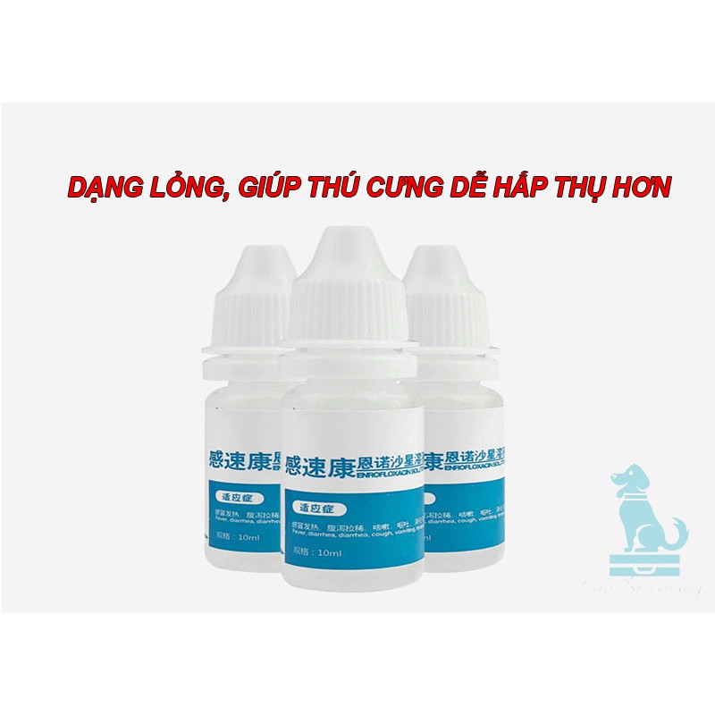 Dung dịch uống giảm cảm sốt ho cho chó mèo