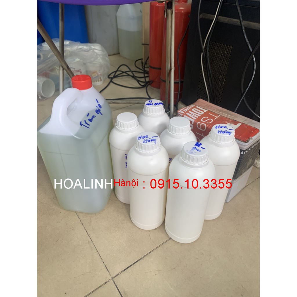 (1 lít) Tinh dầu thiên nhiên hoa linh:  SẢ CHANH- QUẾ - BẠC HÀ - SẢ JAVA : Nguyên chất 100%