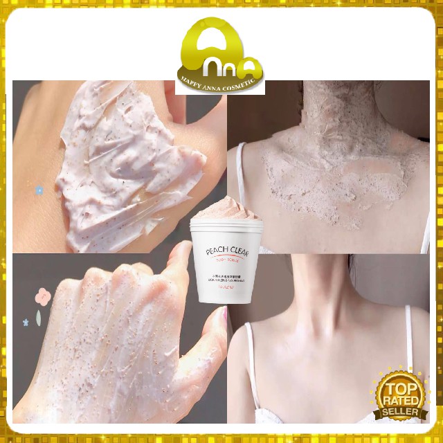 [100% SÁNG MỊN DA] Kem Tẩy Da Chết Peach Clear Body Scrub 200ML, Trị Mụn, Dưỡng Ẩm, Làm Đẹp Da Cam Kết Chất Lượng -Anna | BigBuy360 - bigbuy360.vn
