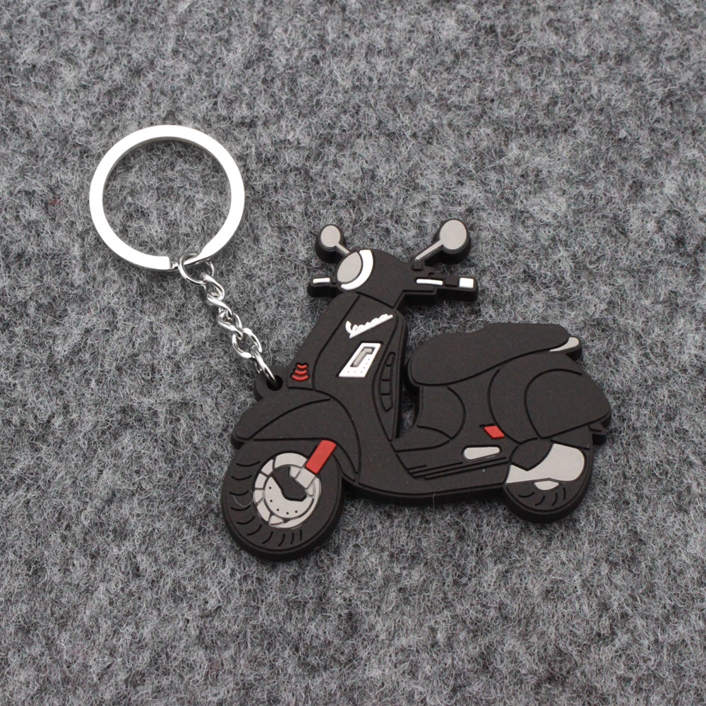 Móc khóa cao su sáng tạo thời trang cho xe máy Piaggio Vespa 50 150 150S GTS300