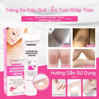 [Hàng Có Sẵn - Hàng Nhập Khẩu] Kem trị thâm làm trắng da body khử mùi trị thâm Qiansoto 60ml dưỡng trắng da