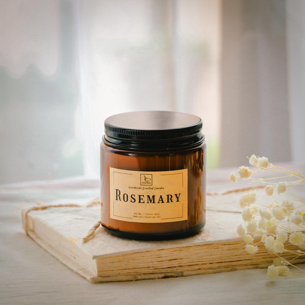 Nến Thơm Asterbee Hương Rosemary - Hương Thảo | 100% Tinh Dầu Thiên Nhiên, Sáp Đậu Nành, Bấc Cotton Không Khói