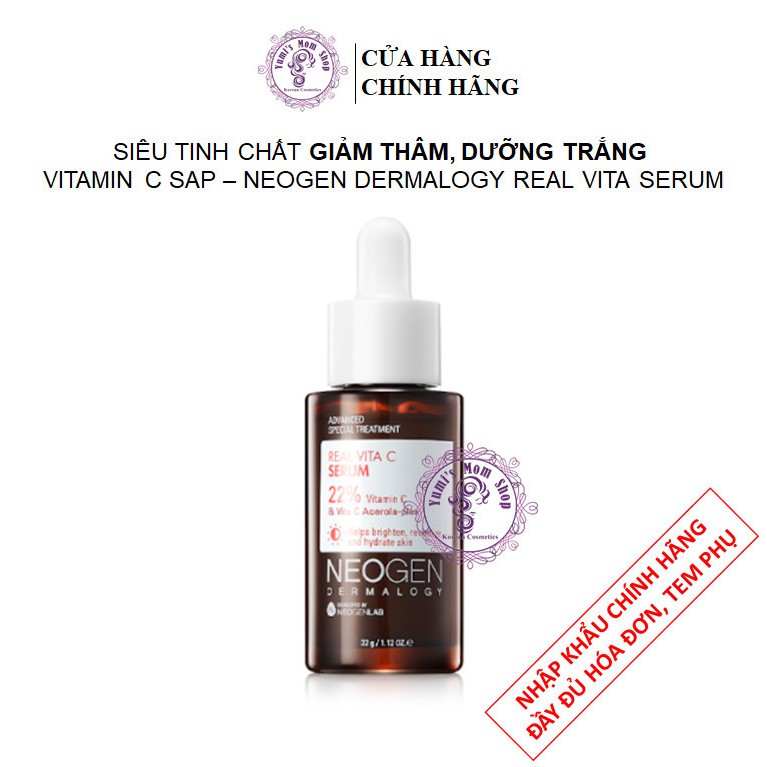 Siêu Tinh Chất Mờ Thâm Dưỡng Trắng Vitamin C SAP Neogen Dermalogy Real Vita C Serum 32g | BigBuy360 - bigbuy360.vn