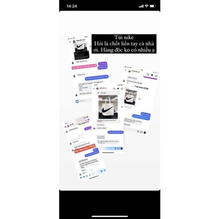 [Chính hãng]Túi Nike vải canvas size lớn