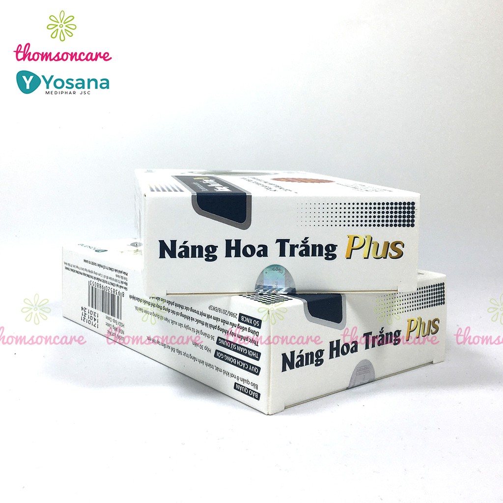 Náng Hoa Trắng Plus Mua 5h tặng 1h bằng tem tích điểm, hỗ trợ giảm phì đại tiên liệt tuyến cho nam giới Hộp 30 viên