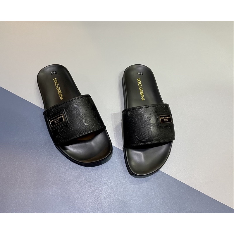 ⚡️ 𝐅𝐑𝐄𝐄 𝐒𝐇𝐈𝐏 ⚡️Dép Quai Ngang - Dép Lê DG hoạ tiết vân hoa chìm Fullbox