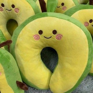 Gối kê cổ quả bơ xanh vàng babyboo