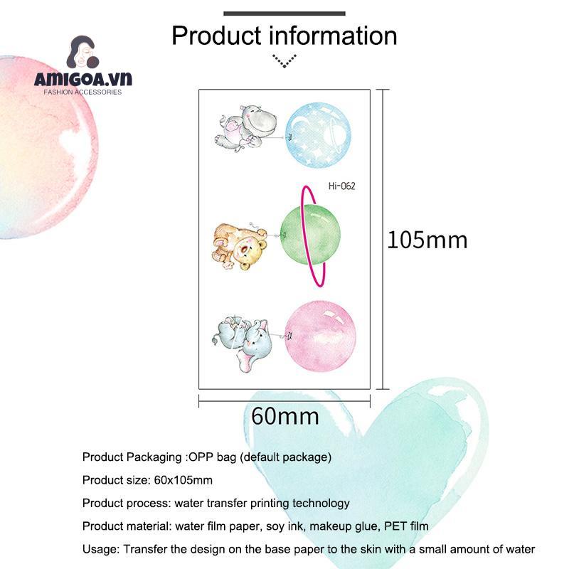 ✨✨Miếng dán hình xăm tạm thời chống nước phát sáng trong bóng tối