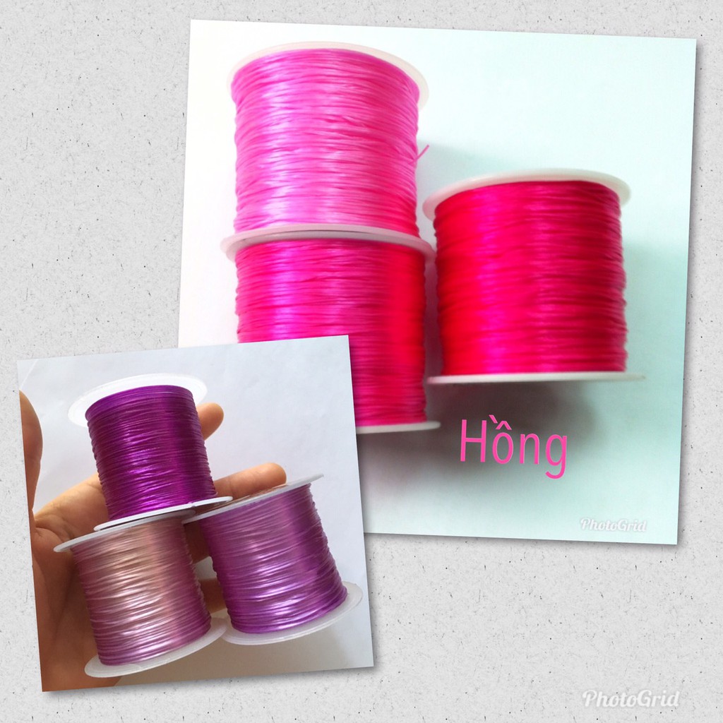 1 cuộn chun cước LỤA chỉ thun co giãn xỏ hạt đá hạt gỗ | BigBuy360 - bigbuy360.vn