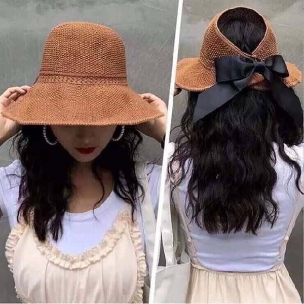 Nón Cói Vành Rộng Nửa Đầu Cho Phái Đẹp