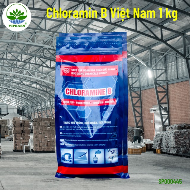 [Chứng nhận Bộ y tế] Cloramin B Đức Giang, Bột khử khuẩn Chloramine B DGC , khử khuẩn đồ dùng, tiệt trùng nước (1Kg)