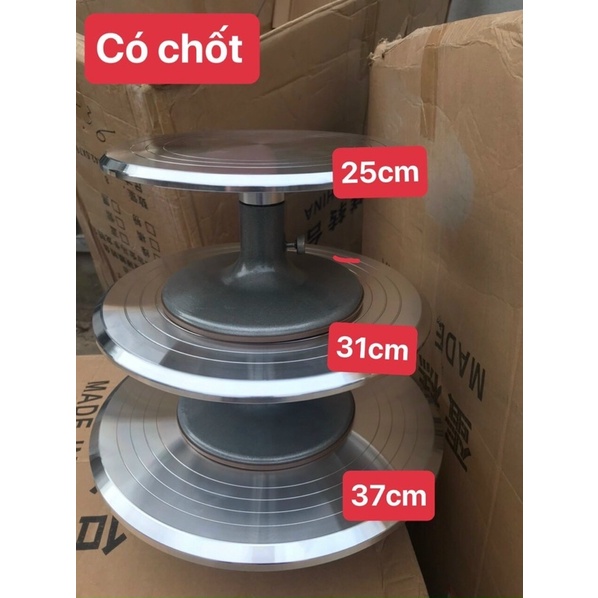 Bàn Xoay Sản Phẩm, Xoay Cây Cảnh, Bonsai, Làm Bánh Kem, Chất Liệu inox, Chịu Tải 150kg
