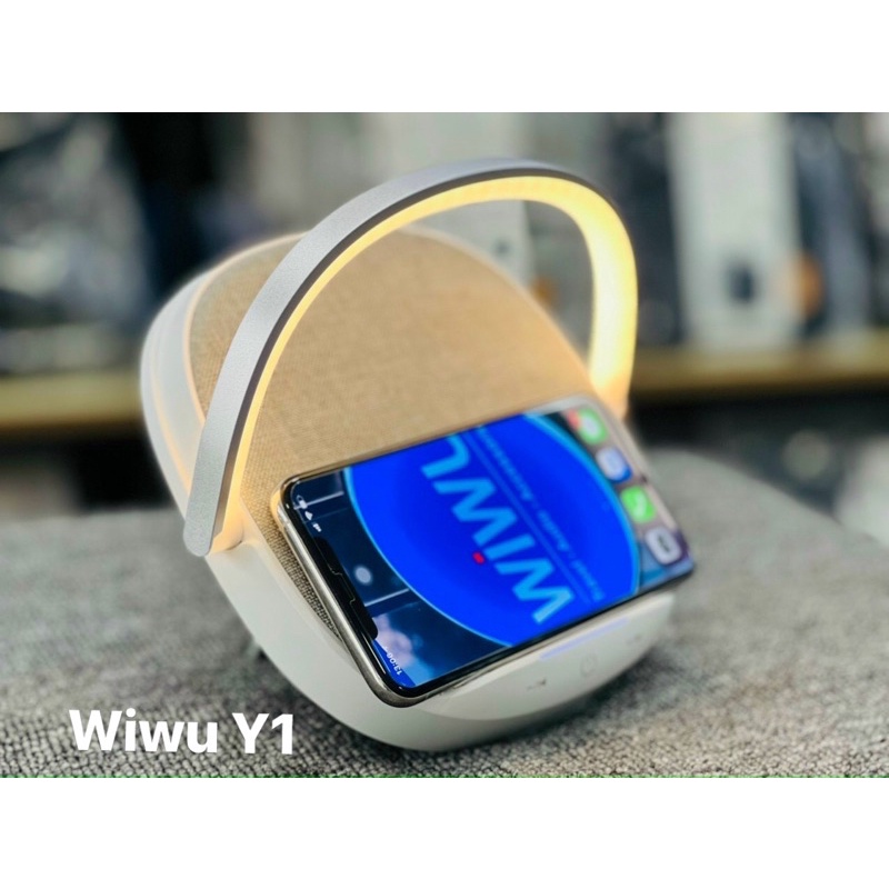 Loa Bluetooth kiêm sạc ko dây và đèn led Wiwu Y1