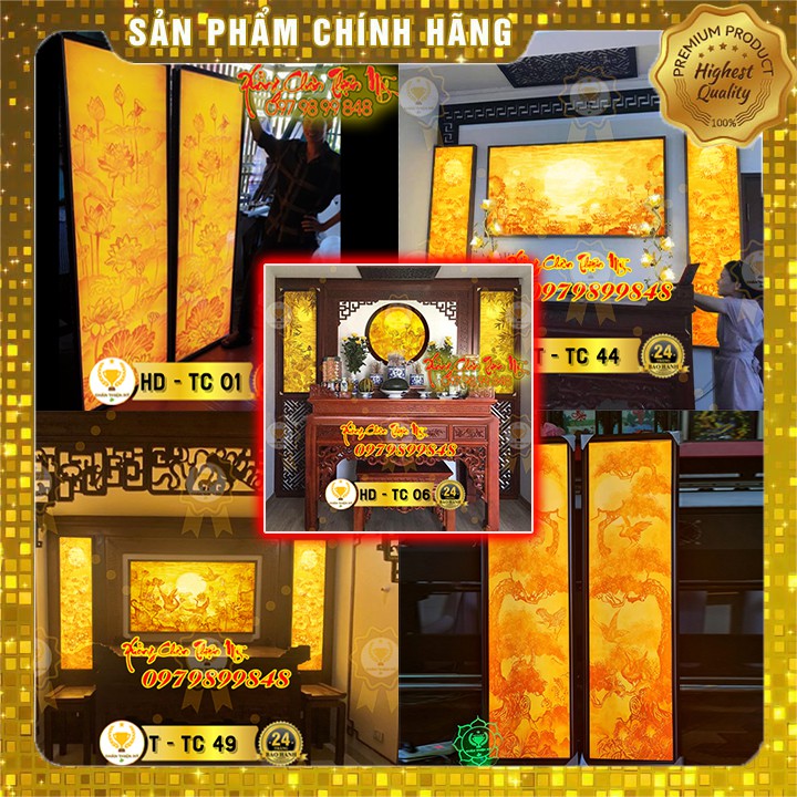 [Xưởng tuyển đại lý] Tranh in trúc chỉ một bộ 2 bức tranh dọc nhiều mẫu tặng đinh treo tranh