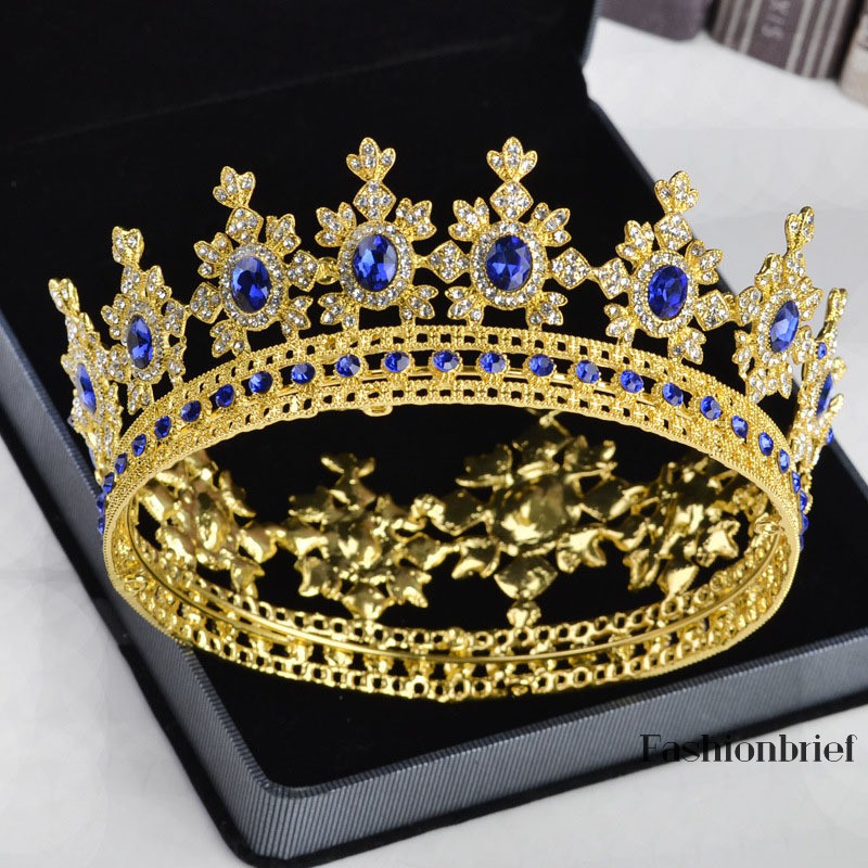 Vương Miện Cô Dâu Chất Liệu Đá Thạch Anh Nhân Tạo Thời Trang
