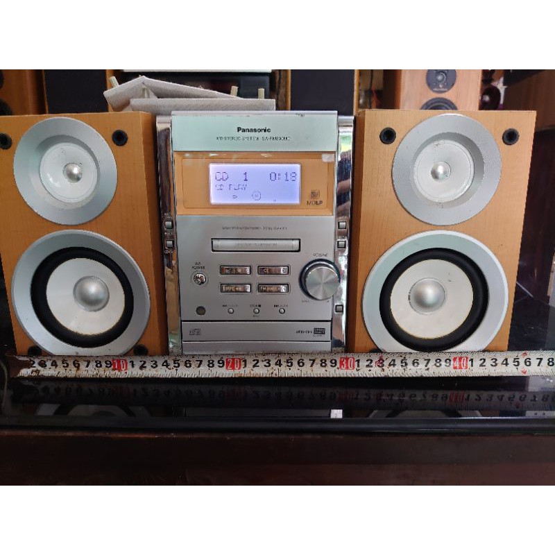 Dàn mini Panasonic PM300 bãi nguyên bản, bao chạy cd, nghe aux, hình thức đẹp
