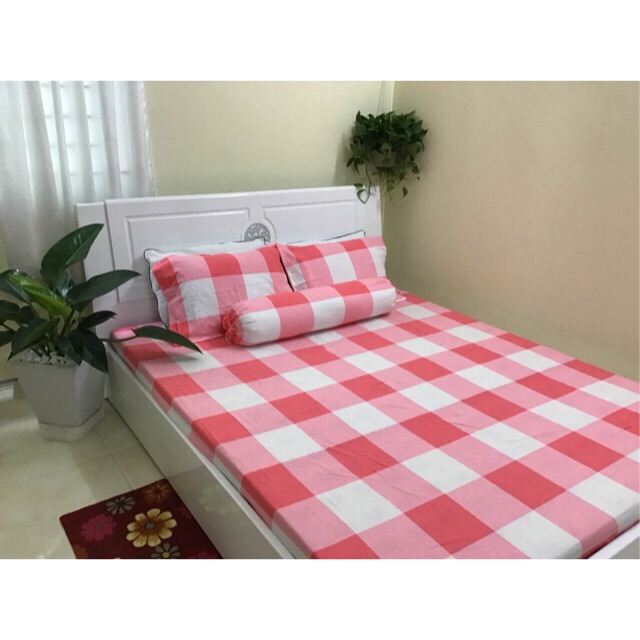 Ga chun  + 2 vỏ gối đầu cotton đũi m6 m8 | BigBuy360 - bigbuy360.vn