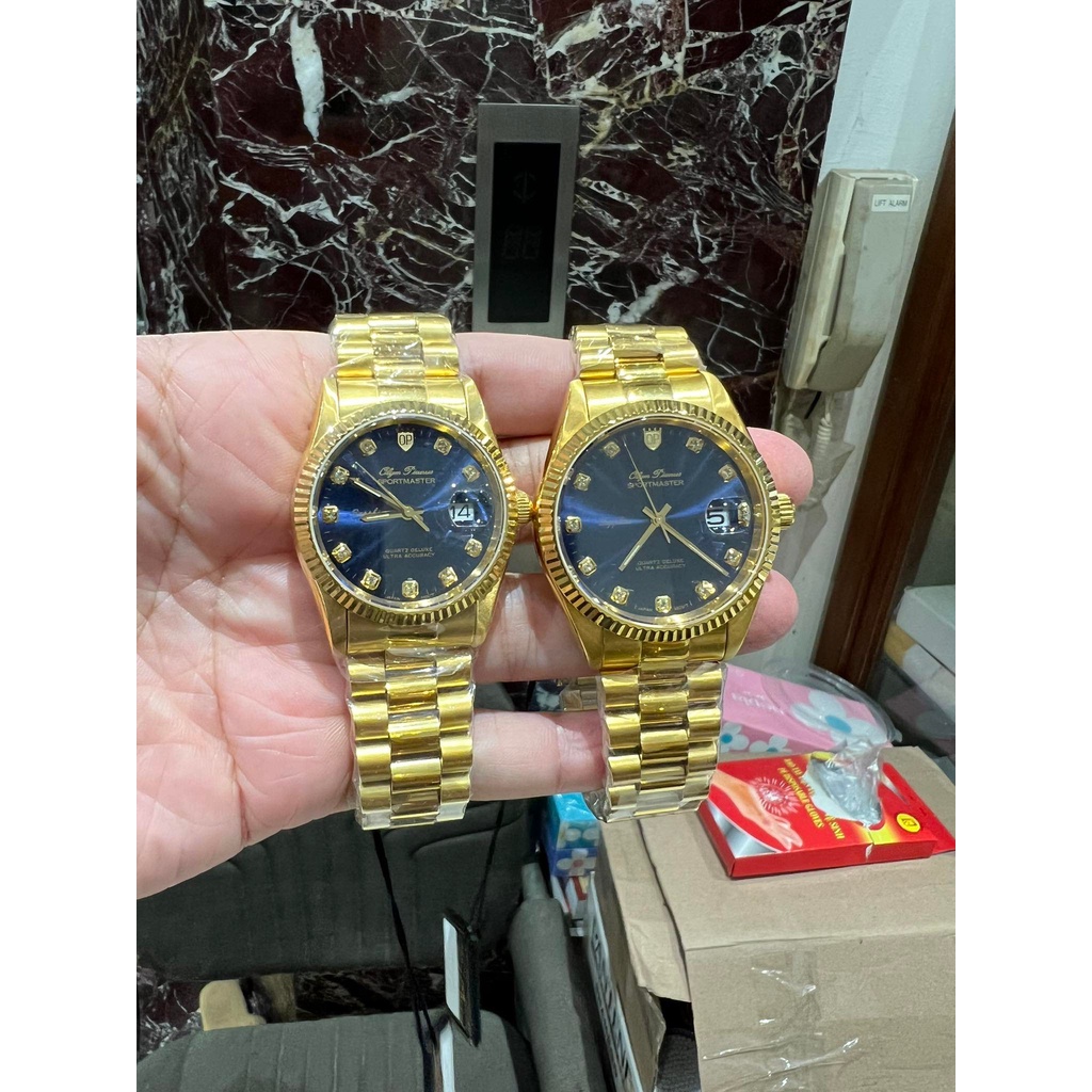 Đồng hồ nam mặt kính sapphire Olym Pianus OP89322 OP89322MK xanh