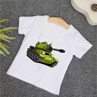 HOT Mẫu áo thun in hình xe tăng hoạt hình - món quà ý nghĩa cho bé