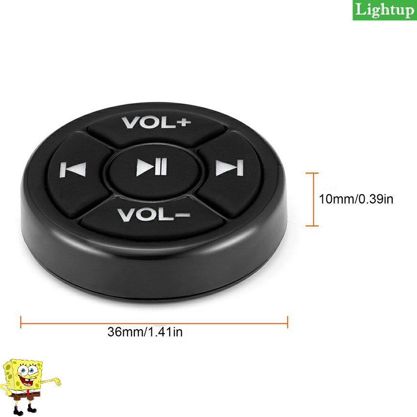 Wireless Media Button Remote Controller Car Motorcycle Bike Steering Wheel