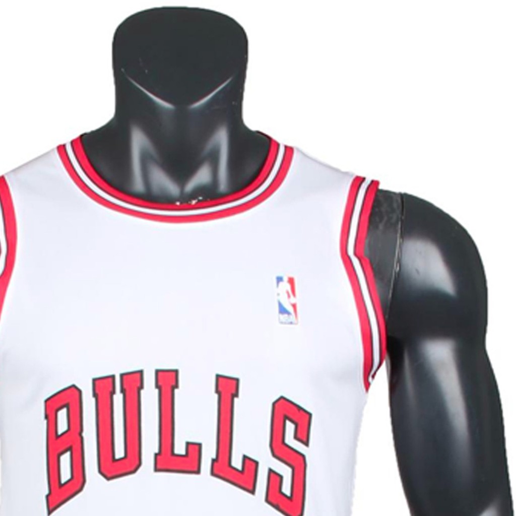 Quần áo bóng rổ Chicago Bulls trắng nam nữ Chất mè mát thoáng khí thấm hút mồ hôi tốt chất lượng