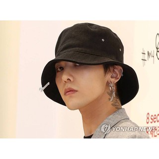 NÓN BUCKET TRƠN ĐEN TRẮNG ĐỎ GDRAGON