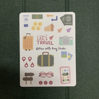 Sticker Planner Summer Vacation, Sticker mùa hè | Designed by Plan With Prey