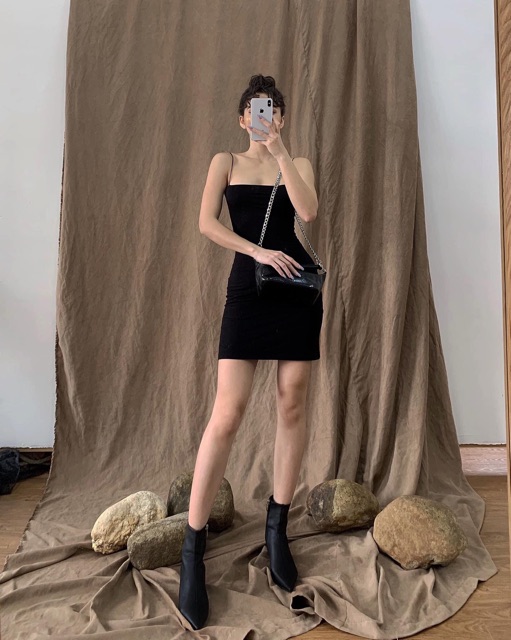 Đầm dây bún siêu ôm body chất loại 1